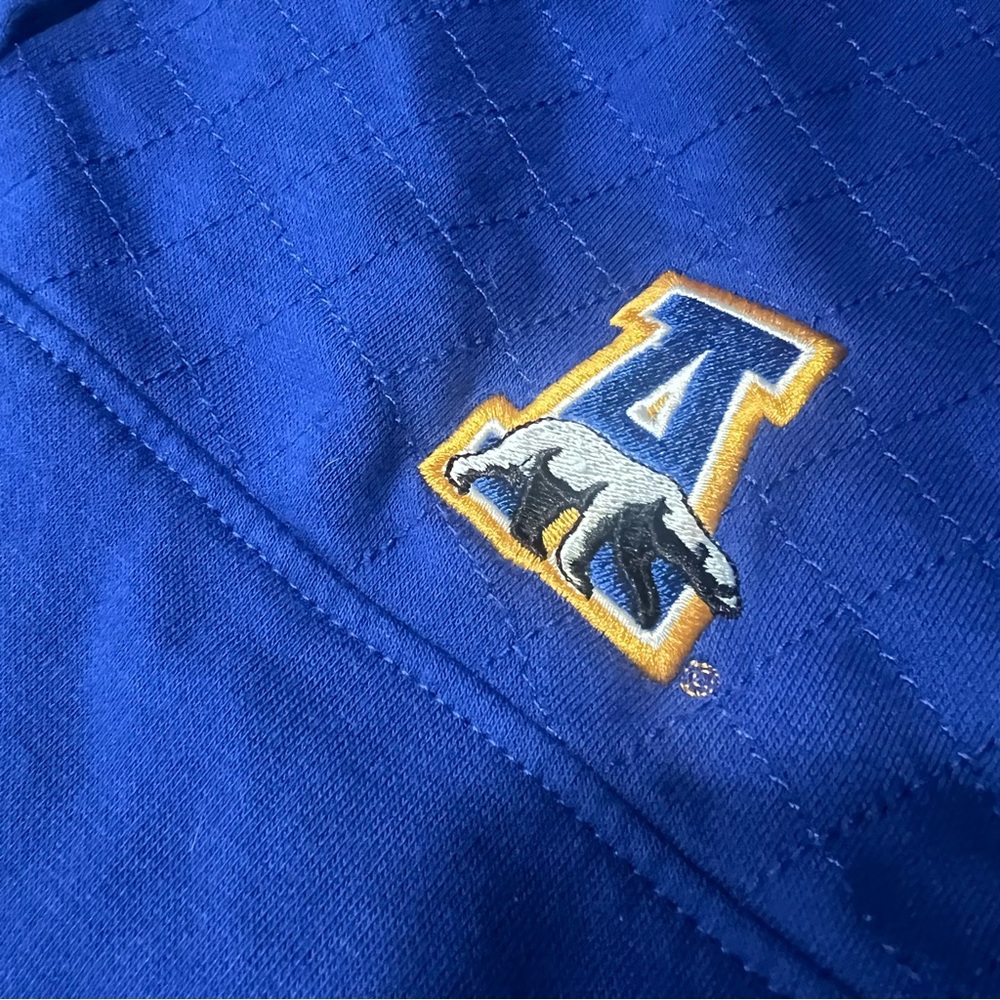 Champion UAF Nanooks Collegiate Blue Quarter snap pullover sweatshirt XL - Picture 2 of 7